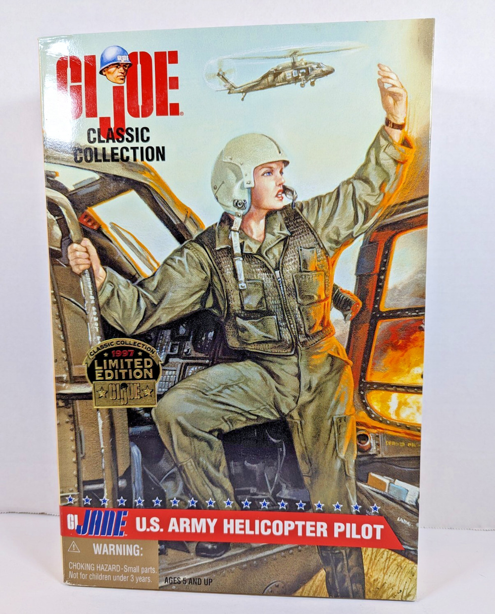 VTG GI JOE 1997 LIMITED EDITION 12" JANE ARMY HELICOPTER PILOT FIGURE NEW IN BOX